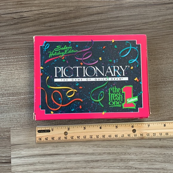 1991 Vintage Salem Holiday Edition Pictionary Game promo The Fresh One cigarette - Picture 4 of 4